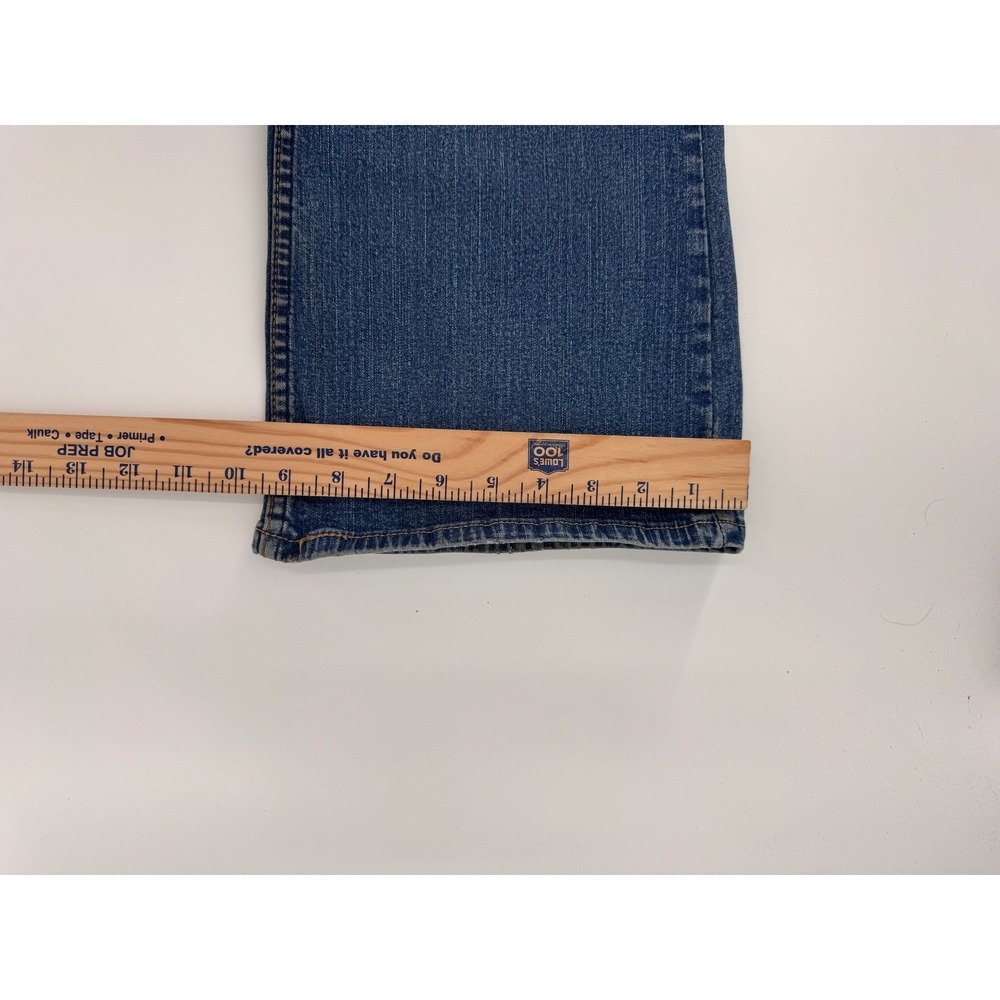 Levi Signature Bootcut Jeans Women's 18W Short Mid Rise Blue Denim‎ - Picture 15 of 16